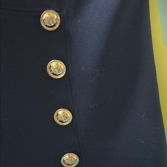 Self-Portrait White and Navy Mini Dress - Picture 4 of 7